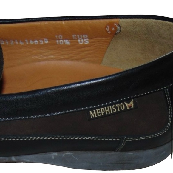 Mephisto Baduard Cool-Air Suede Loafers Brown 10 1/2D - Picture 4 of 5